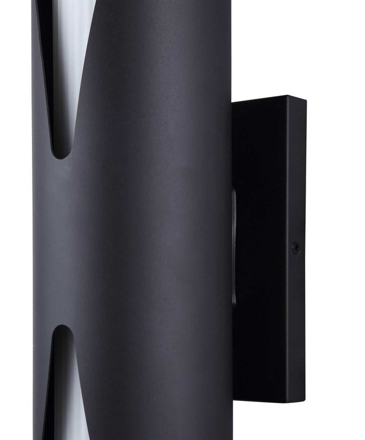 Dylan Two Light Outdoor Wall Lantern in Sand Black Canarm Canada