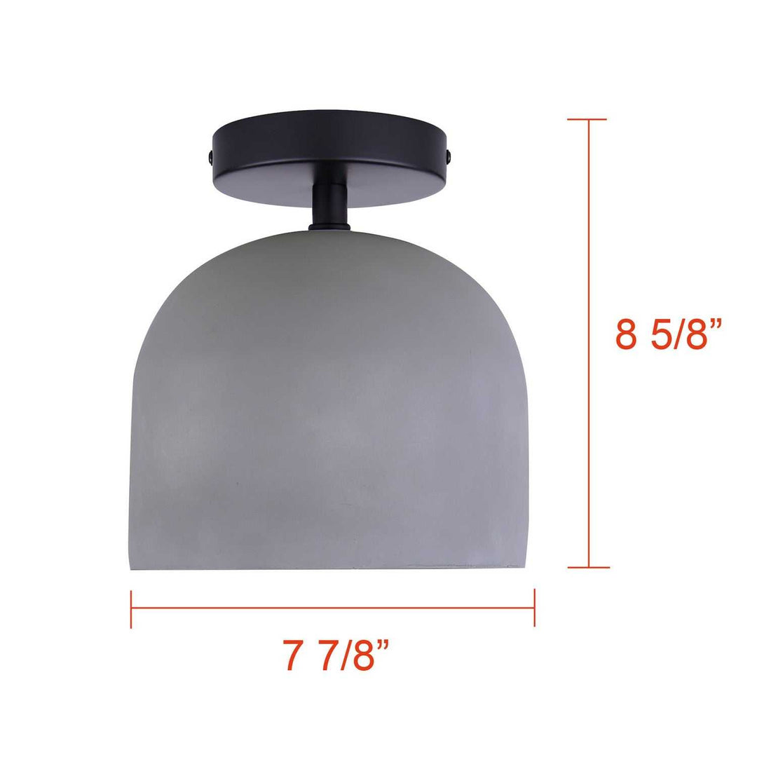 Jack One Light Semi-Flushmount in Matte Black Canarm Canada