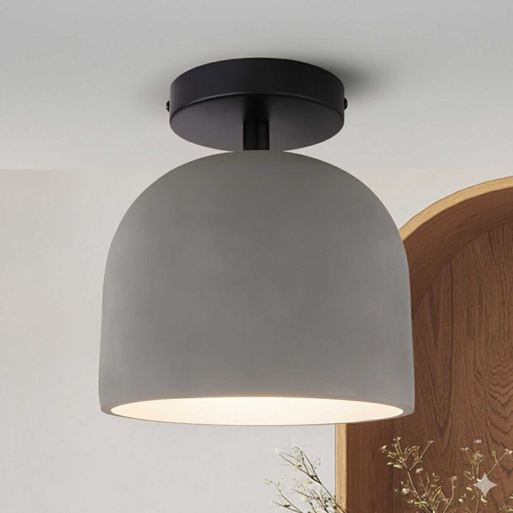 Jack One Light Semi-Flushmount in Matte Black Canarm Canada