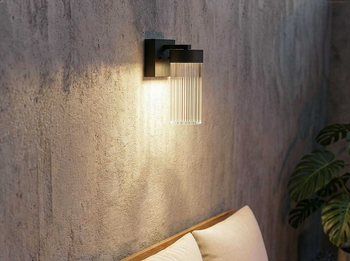 Aeron LED Outdoor Wall Mount in Black (Sand) Canarm Canada