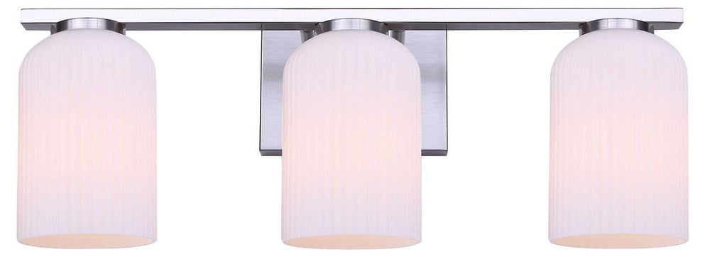 Bram Three Light Vanity in Brushed Nickel Canarm Canada