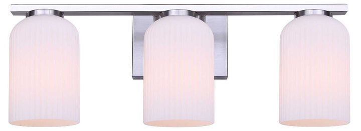 Bram Three Light Vanity in Brushed Nickel Canarm Canada