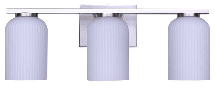 Bram Three Light Vanity in Brushed Nickel Canarm Canada
