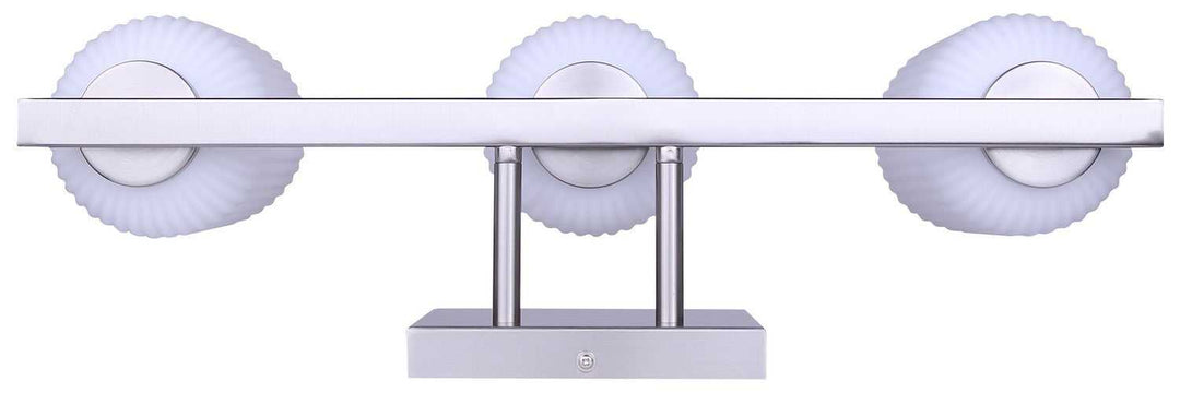Bram Three Light Vanity in Brushed Nickel Canarm Canada