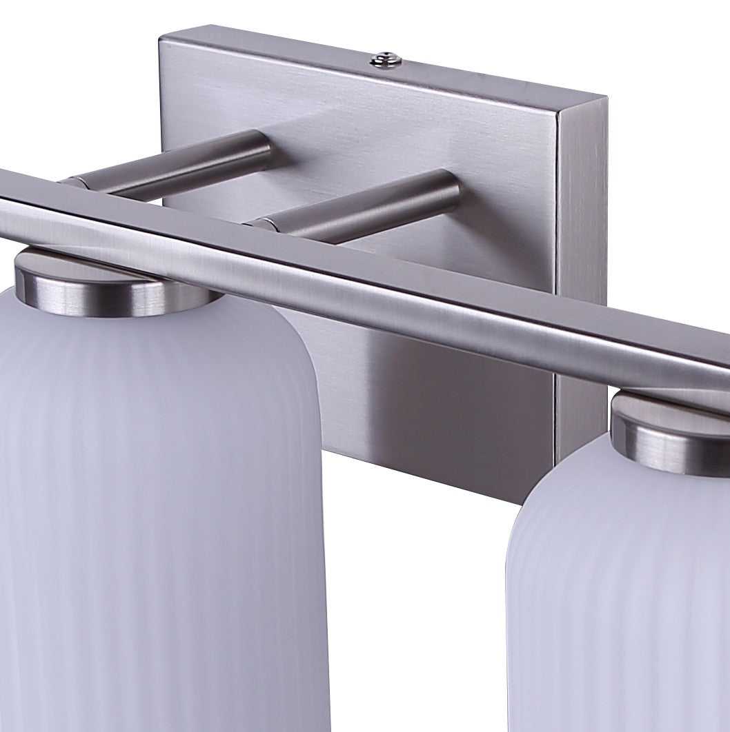 Bram Three Light Vanity in Brushed Nickel Canarm Canada