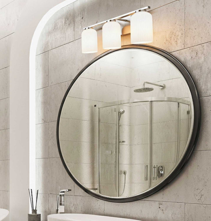 Bram Three Light Vanity in Brushed Nickel Canarm Canada