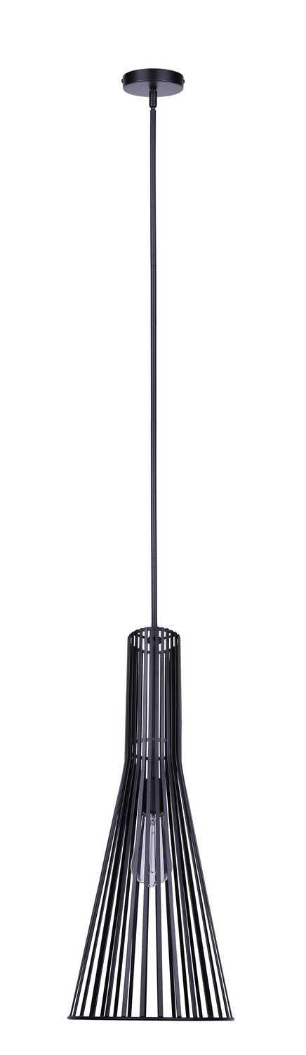 Elim One Light Pendant in Matte Black Canarm Canada