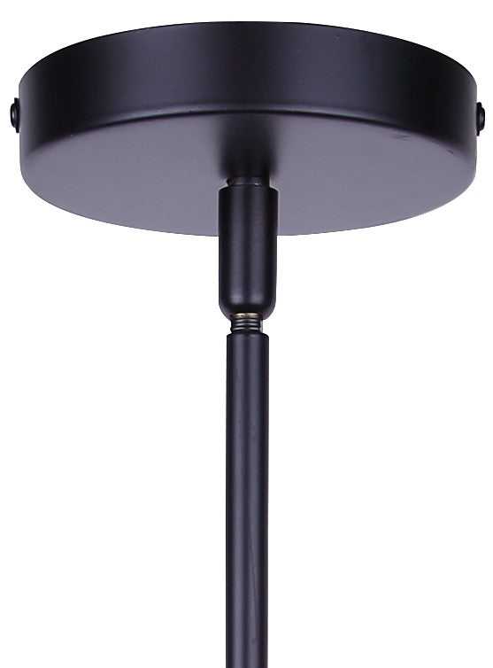 Elim One Light Pendant in Matte Black Canarm Canada