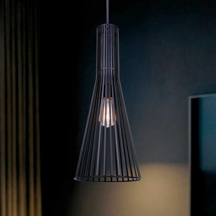 Elim One Light Pendant in Matte Black Canarm Canada