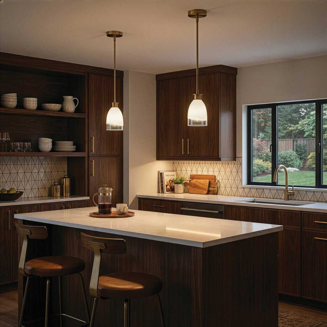 Rosie One Light Pendant in Gold Canarm Canada