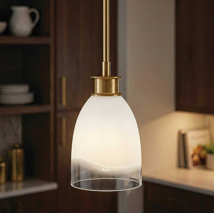 Rosie One Light Pendant in Gold Canarm Canada