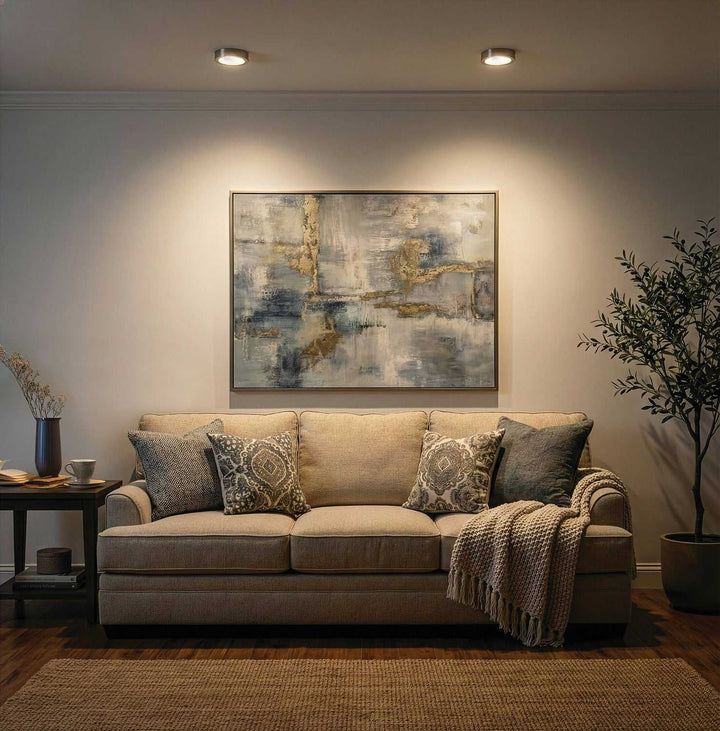Dl-7F-15Dcw LED Flush Mount in Brushed Nickel Canarm Canada