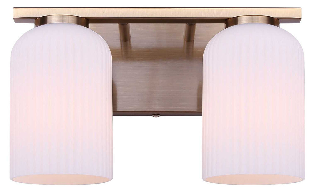 Bram Two Light Vanity in Gold Canarm Canada