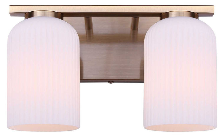Bram Two Light Vanity in Gold Canarm Canada
