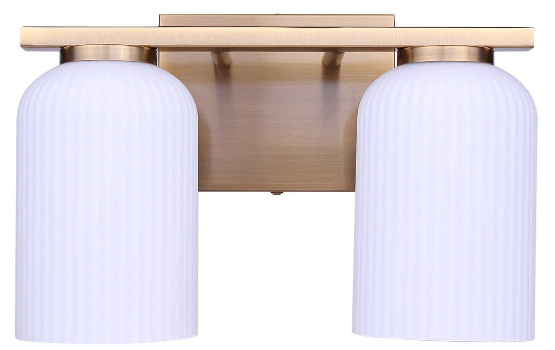 Bram Two Light Vanity in Gold Canarm Canada