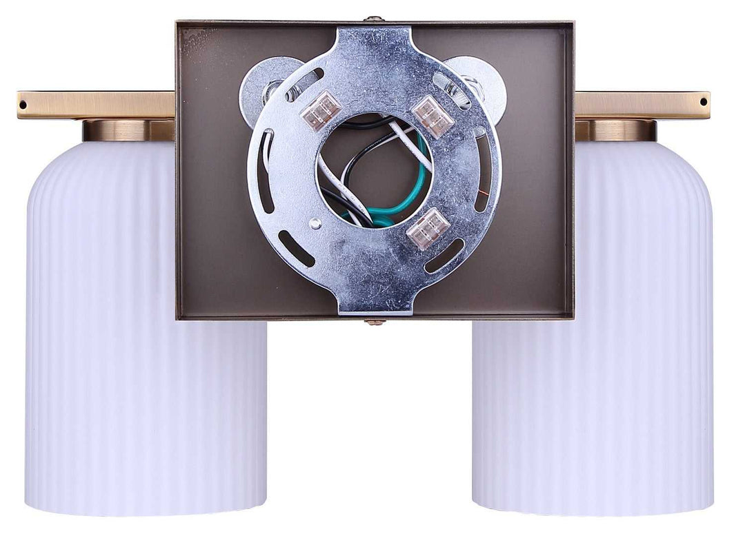 Bram Two Light Vanity in Gold Canarm Canada