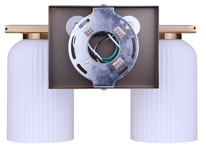 Bram Two Light Vanity in Gold Canarm Canada