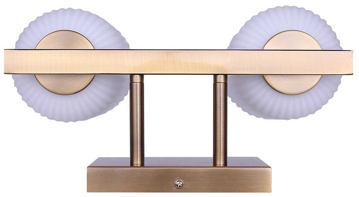 Bram Two Light Vanity in Gold Canarm Canada