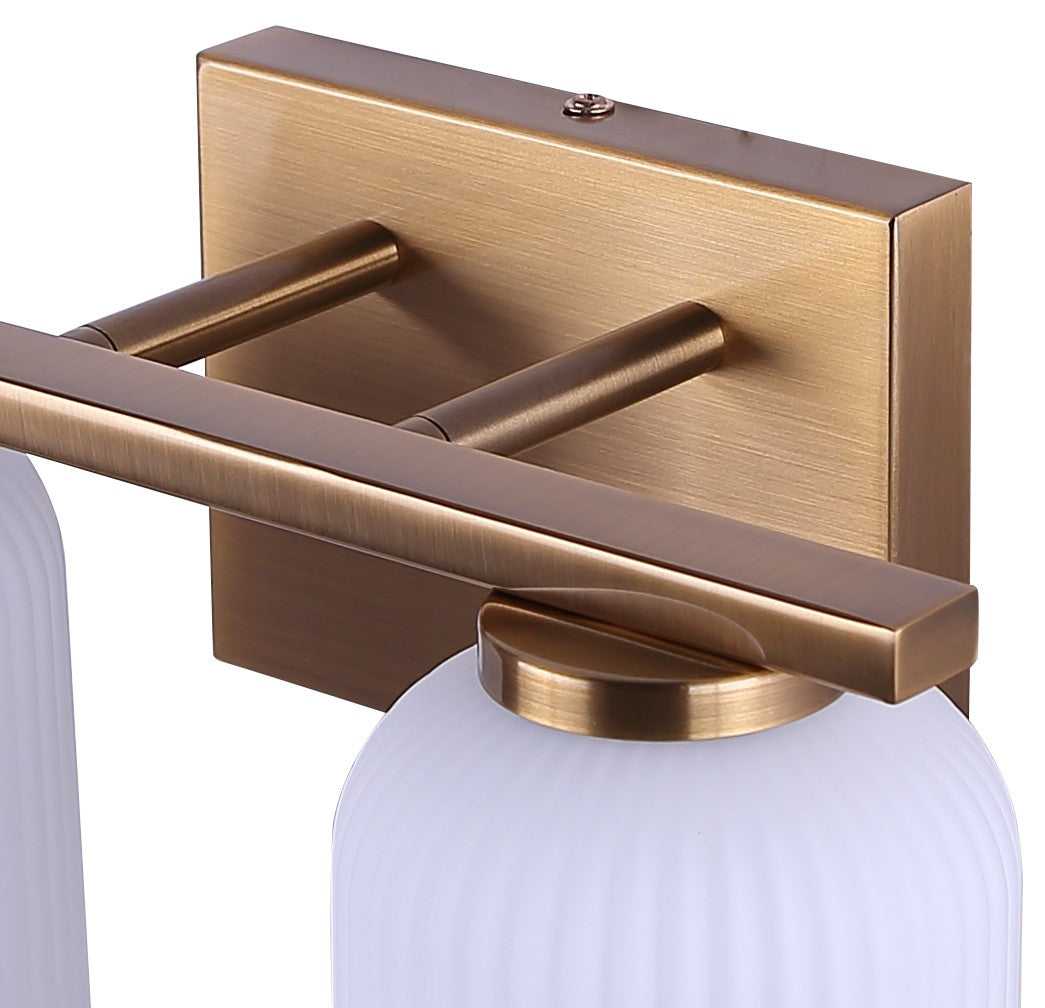 Bram Two Light Vanity in Gold Canarm Canada