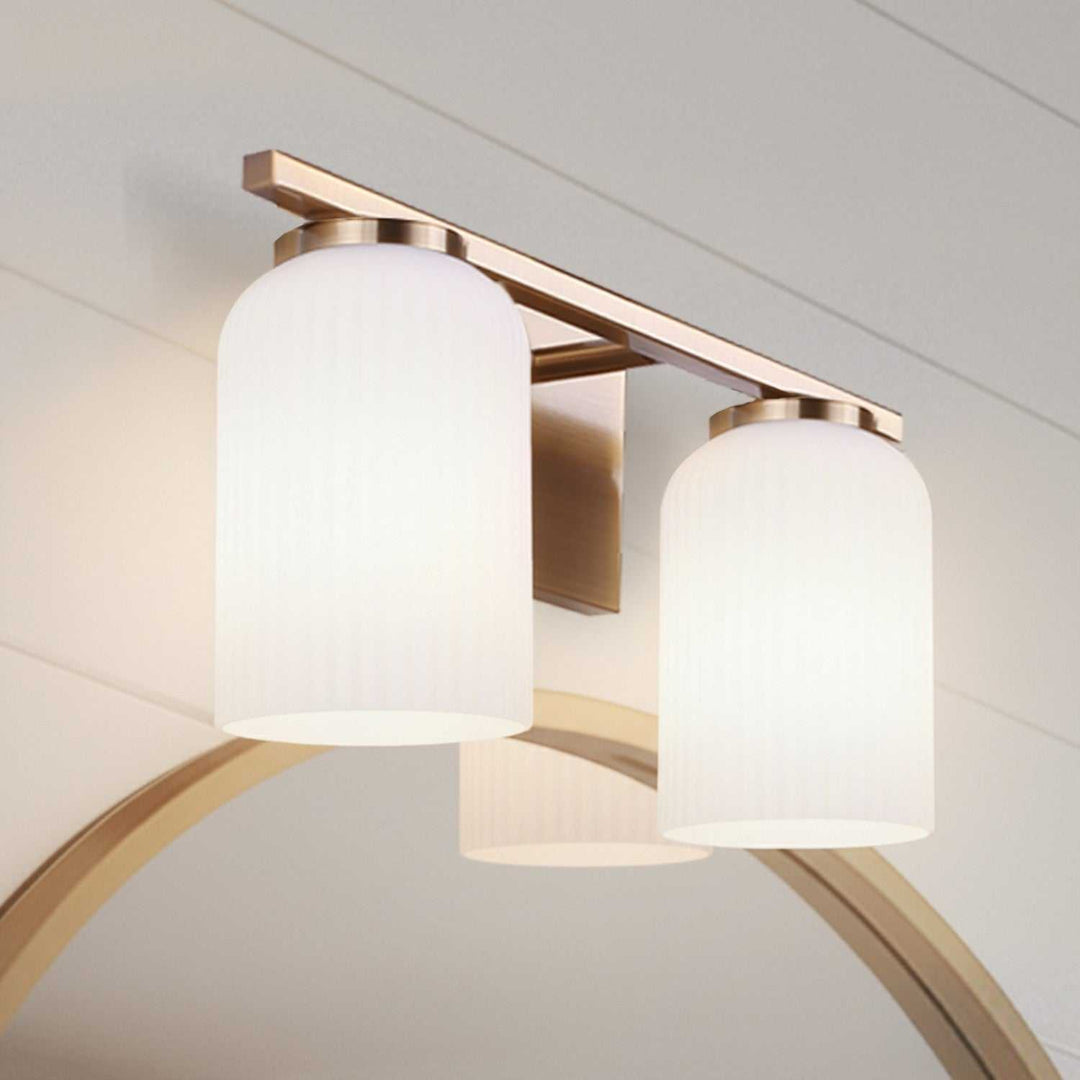 Bram Two Light Vanity in Gold Canarm Canada