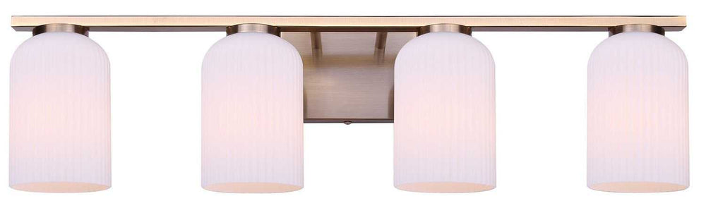 Bram Four Light Vanity in Gold Canarm Canada