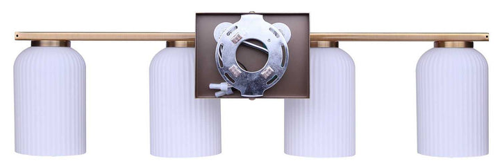 Bram Four Light Vanity in Gold Canarm Canada