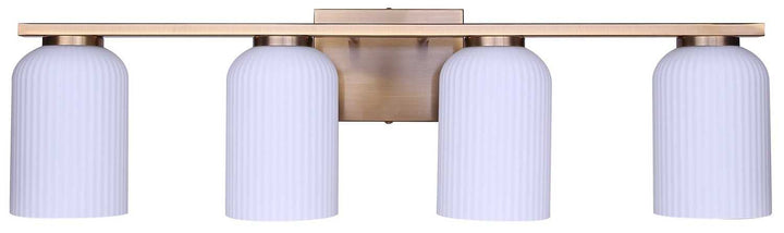 Bram Four Light Vanity in Gold Canarm Canada