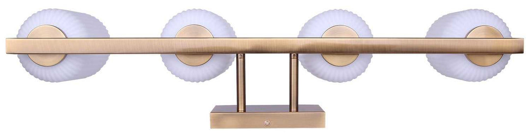 Bram Four Light Vanity in Gold Canarm Canada