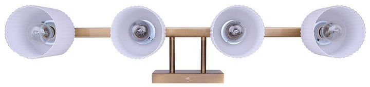 Bram Four Light Vanity in Gold Canarm Canada