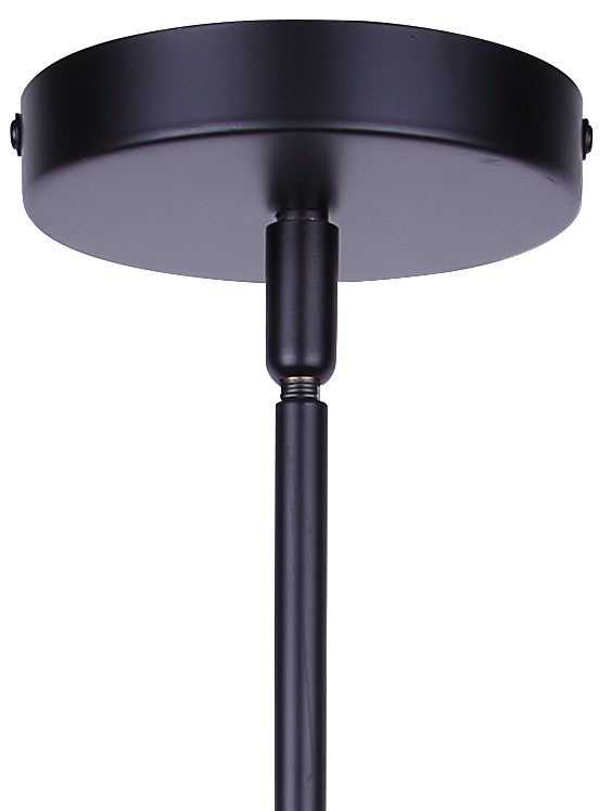 Elim One Light Pendant in Matte Black And Brushed Brown Canarm Canada