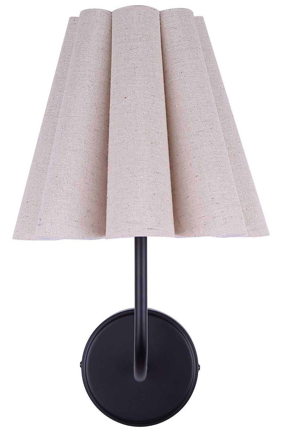 Iris One Light Wall Sconce in Matte Black Canarm Canada