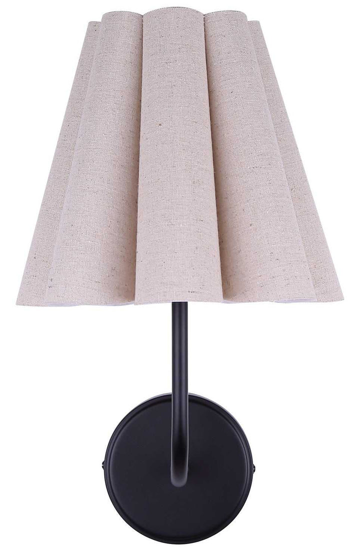 Iris One Light Wall Sconce in Matte Black Canarm Canada