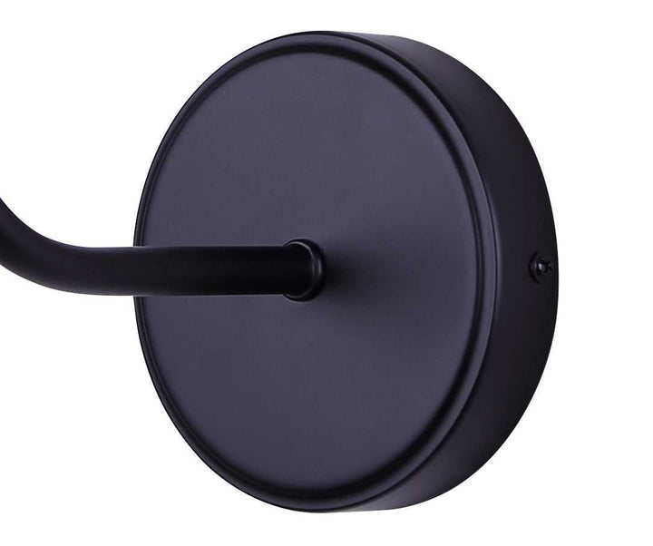 Iris One Light Wall Sconce in Matte Black Canarm Canada