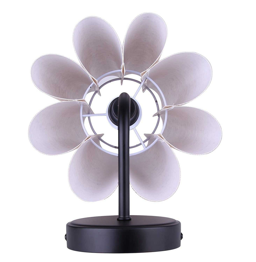 Iris One Light Wall Sconce in Matte Black Canarm Canada