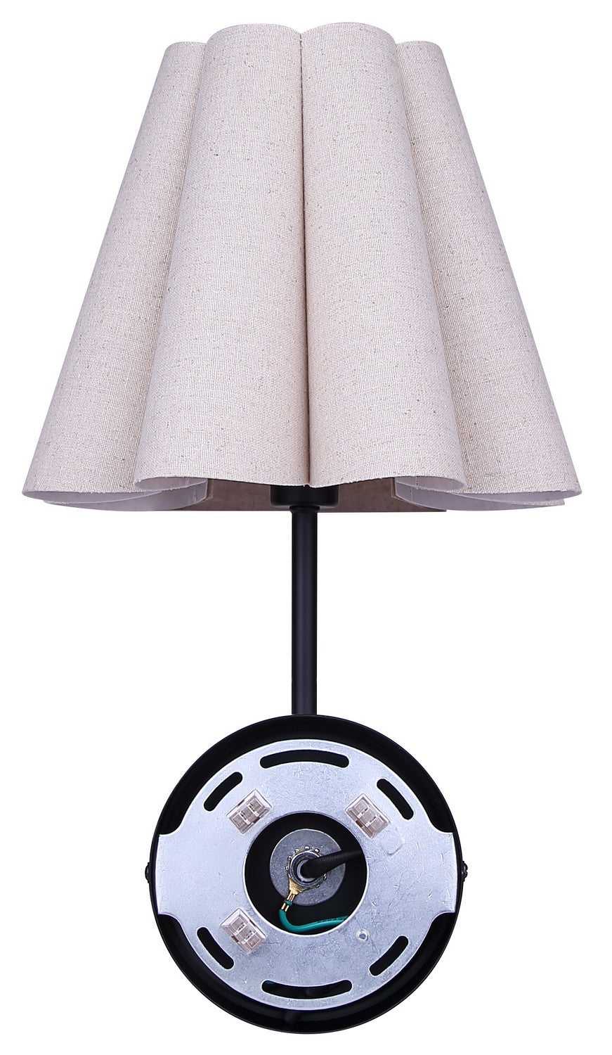 Iris One Light Wall Sconce in Matte Black Canarm Canada