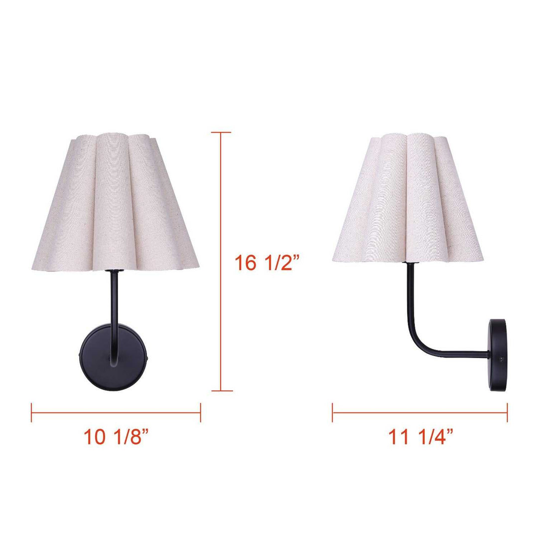 Iris One Light Wall Sconce in Matte Black Canarm Canada