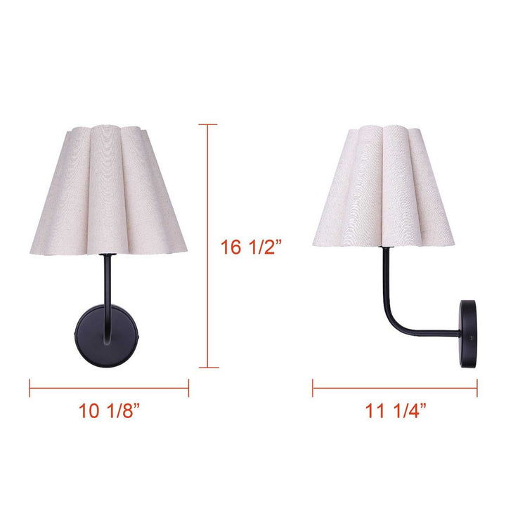 Iris One Light Wall Sconce in Matte Black Canarm Canada