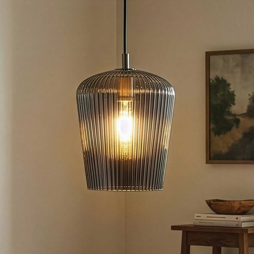 Leandro One Light Pendant in Brushed Nickel Canarm Canada