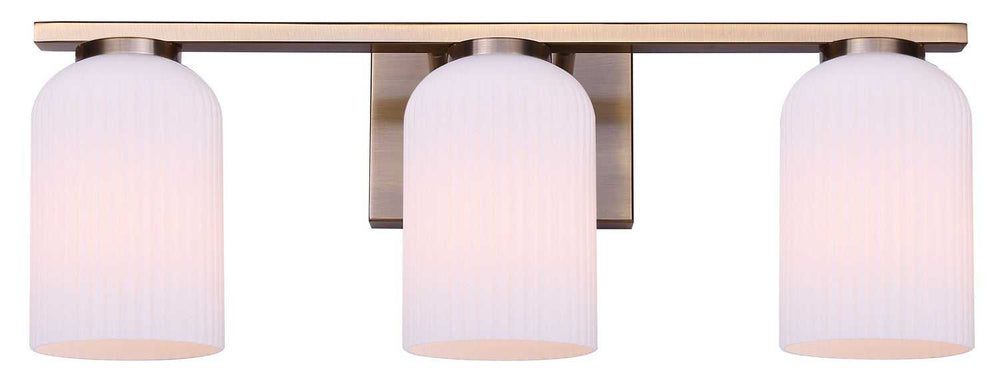 Bram Three Light Vanity in Gold Canarm Canada