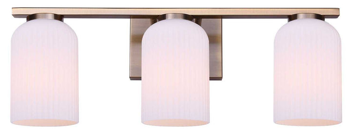 Bram Three Light Vanity in Gold Canarm Canada