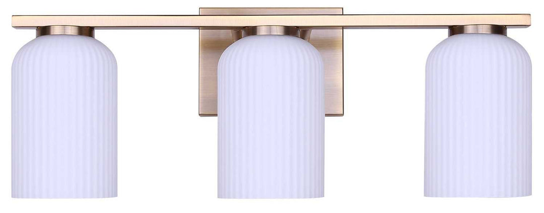 Bram Three Light Vanity in Gold Canarm Canada