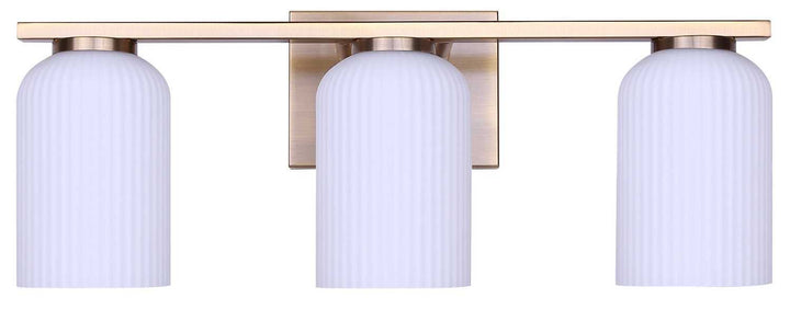 Bram Three Light Vanity in Gold Canarm Canada