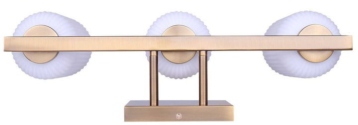 Bram Three Light Vanity in Gold Canarm Canada