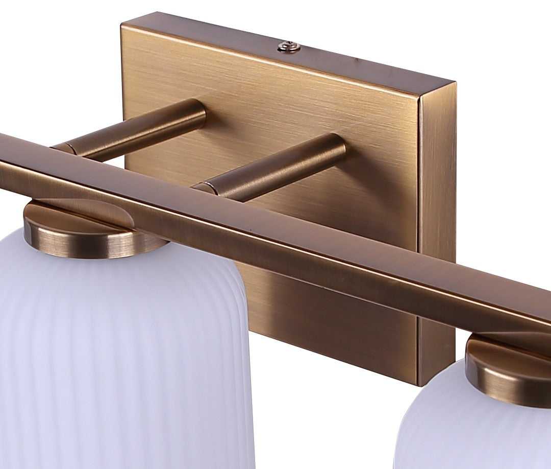 Bram Three Light Vanity in Gold Canarm Canada
