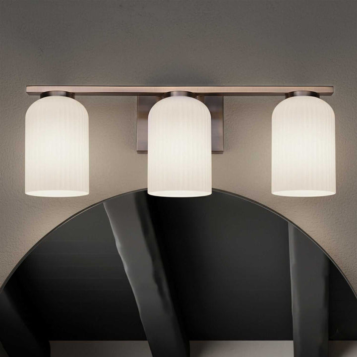 Bram Three Light Vanity in Gold Canarm Canada