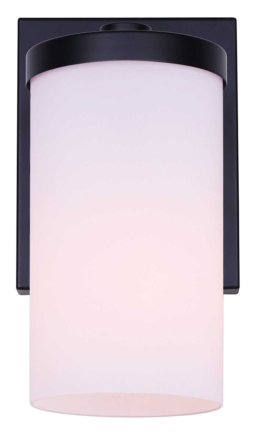 Britton One Light Wall Sconce in Matte Black Canarm Canada