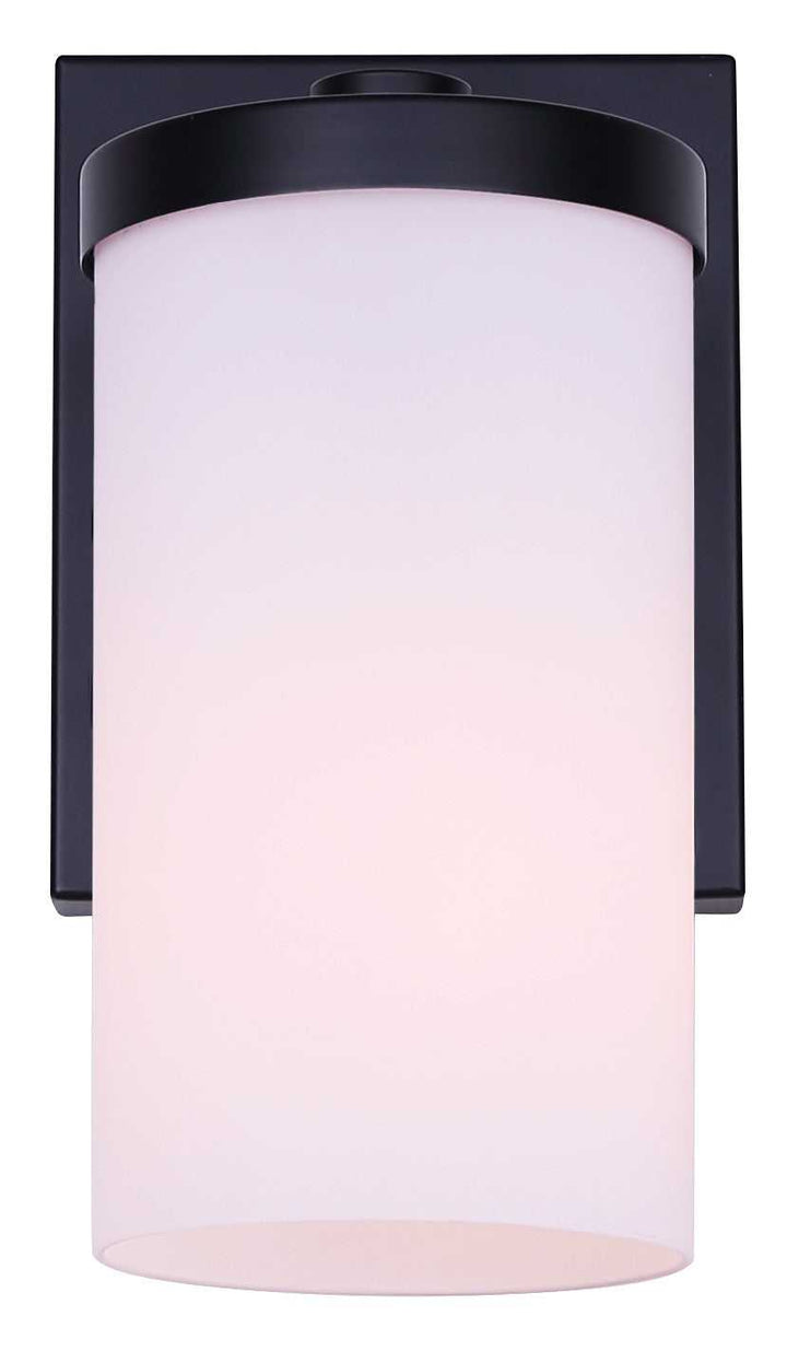 Britton One Light Wall Sconce in Matte Black Canarm Canada