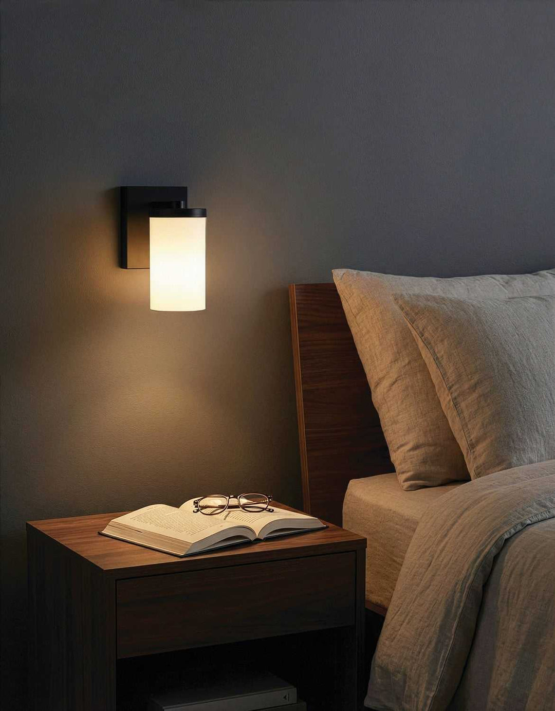 Britton One Light Wall Sconce in Matte Black Canarm Canada
