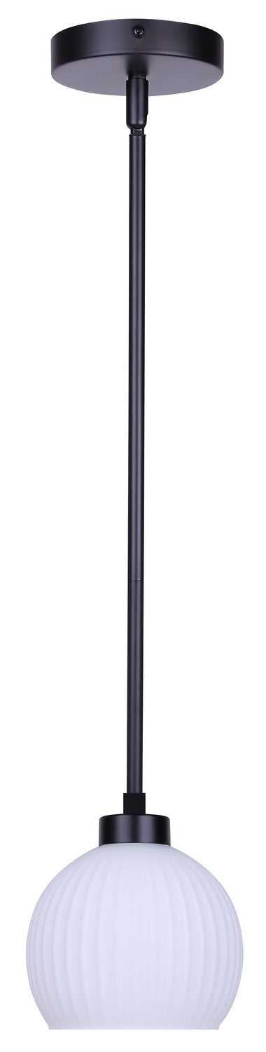 Nella One Light Pendant in Matte Black Canarm Canada