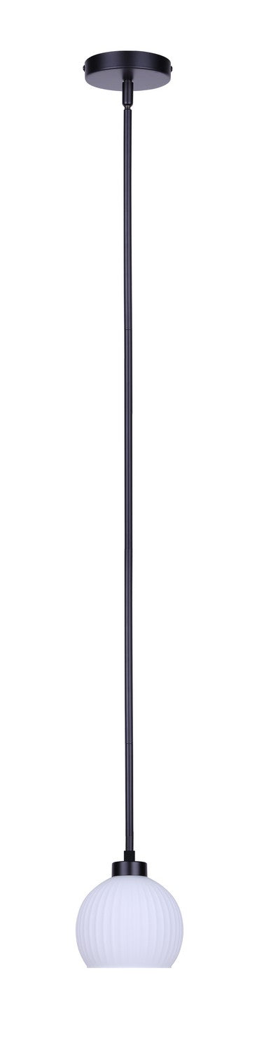 Nella One Light Pendant in Matte Black Canarm Canada